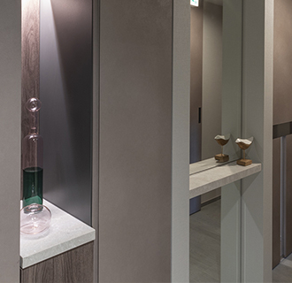 玄関ホールニッチカウンタートップ