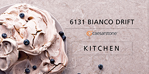 Caesarstone　6131 BiancoDrift　キッチン