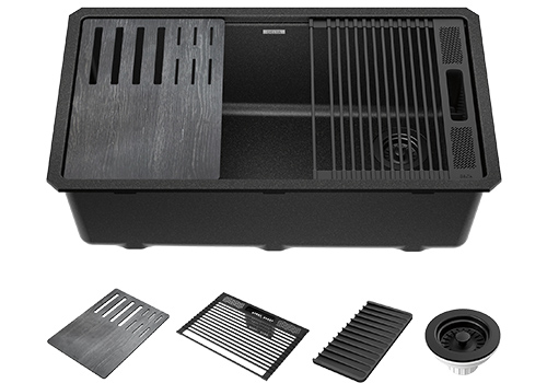 Rivet サンドブラスト仕上げのブラックステンレス